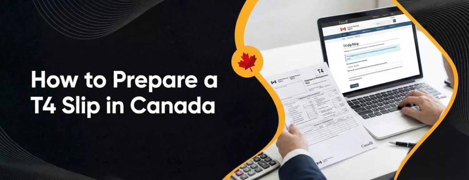 how to prepare a t4 slip in canada