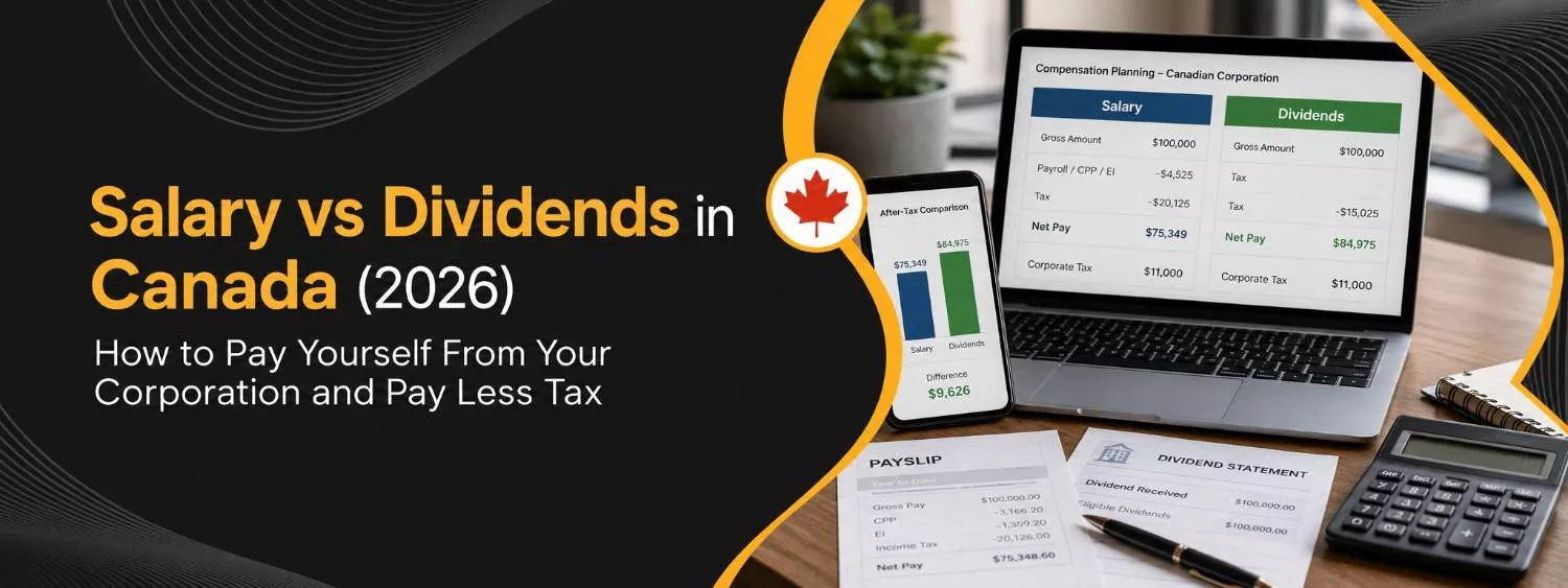 Salary vs Dividends in Canada (2026) How to Pay Yourself From Your Corporation and Pay Less Tax